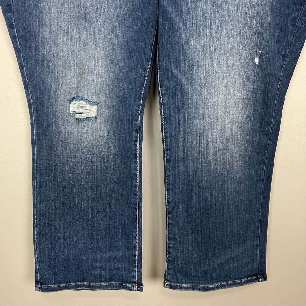NYDJ Marilyn Straight Ankle Jeans Women’s Plus Size 26W Distressed Stretch Denim - Picture 4 of 10
